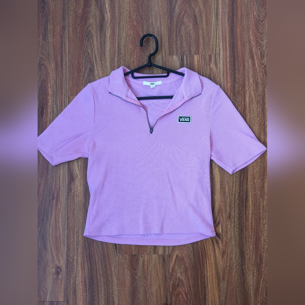 Van's Women's tee - L - orchid purple/pink